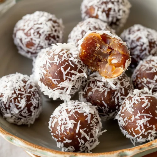 Almond Coconut Date Balls