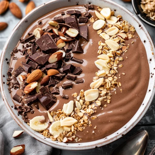 Chocolate Almond Butter Smoothie Bowl