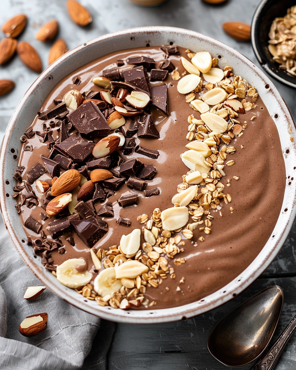Chocolate Almond Butter Smoothie Bowl