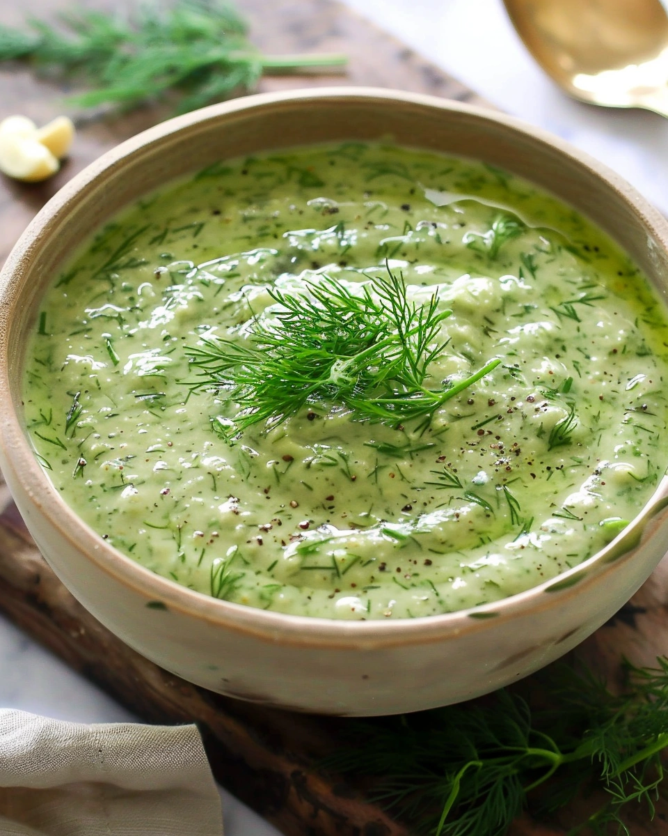 Creamy Dill Walnut Sauce (vegan)