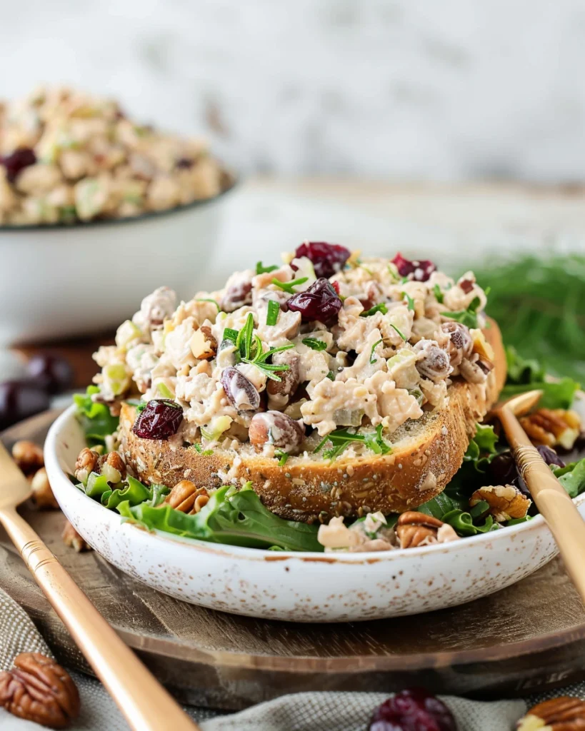 Cranberry Walnut Vegan ‘Chicken’ Salad