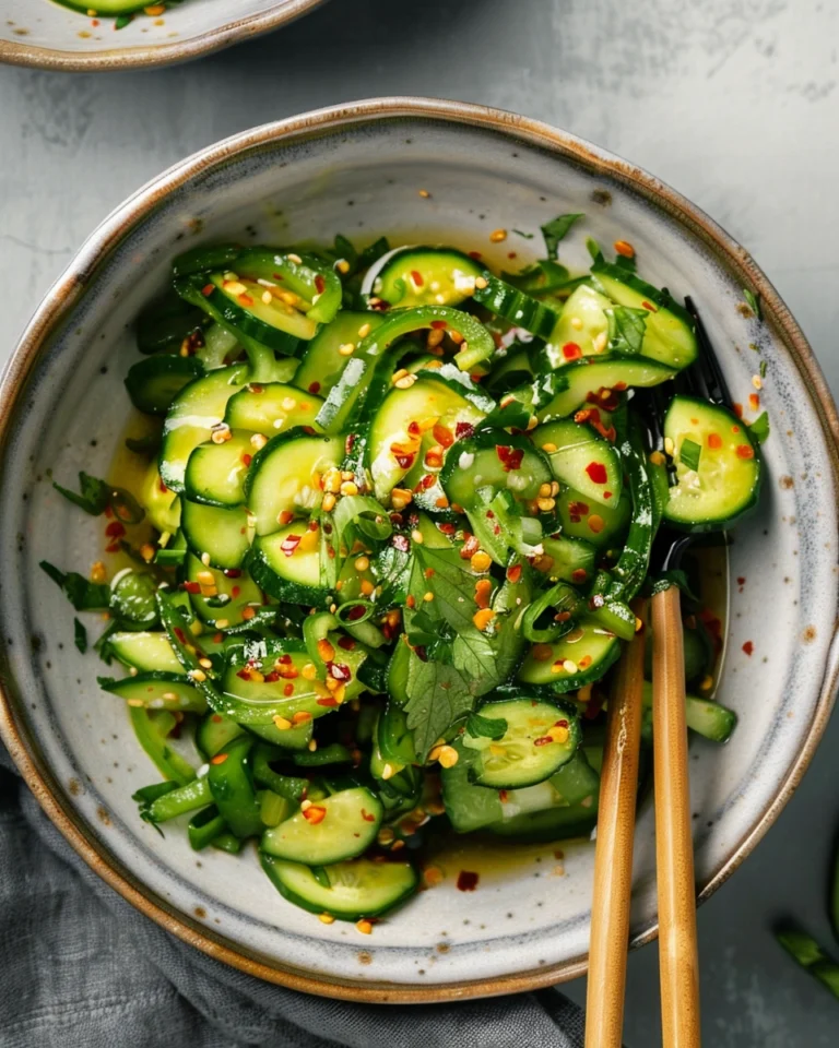 Smashed Cucumber Salad With Chili Crisp