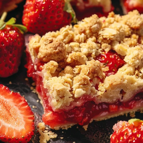 Strawberry Crumble Bars