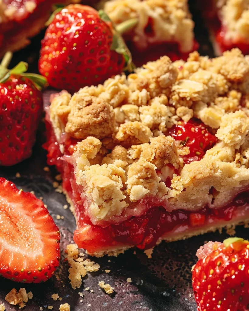 Strawberry Crumble Bars