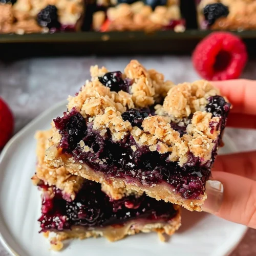 Vegan Berry Crumble Bars
