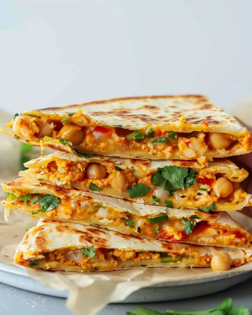 Vegan Chickpea Quesadillas