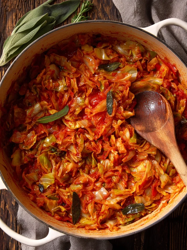 Smoky Cabbage Soup Process