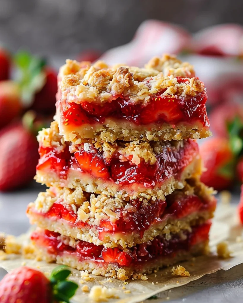 Strawberry Crumble Bars
