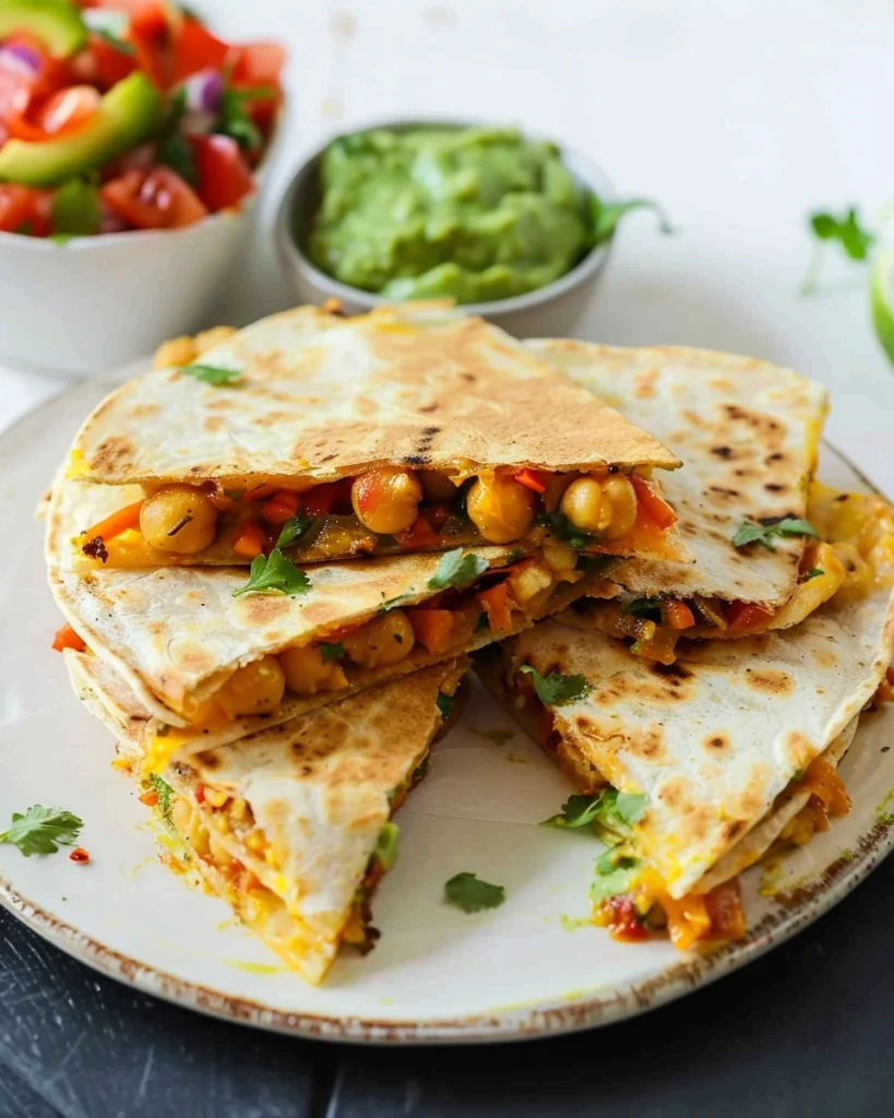 Vegan Chickpea Quesadillas