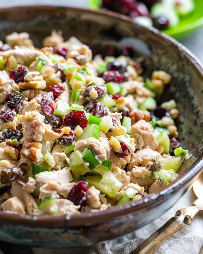 Cranberry Walnut Vegan ‘Chicken’ Salad
