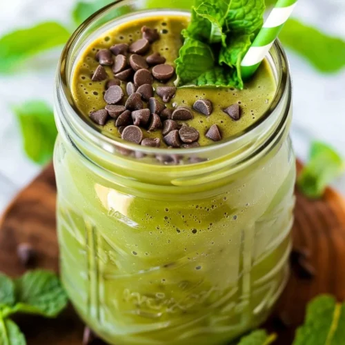 Mint Chocolate Chip Green Smoothie