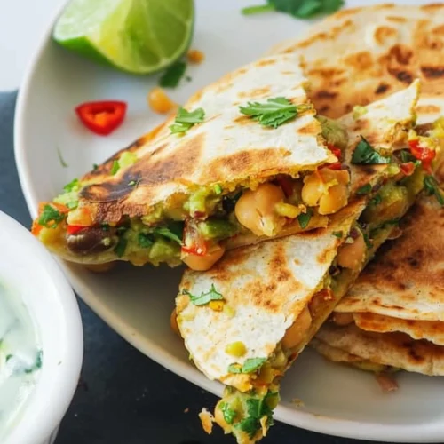 Vegan Chickpea Quesadillas