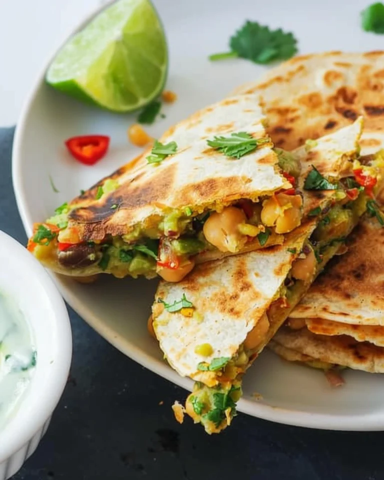 Vegan Chickpea Quesadillas
