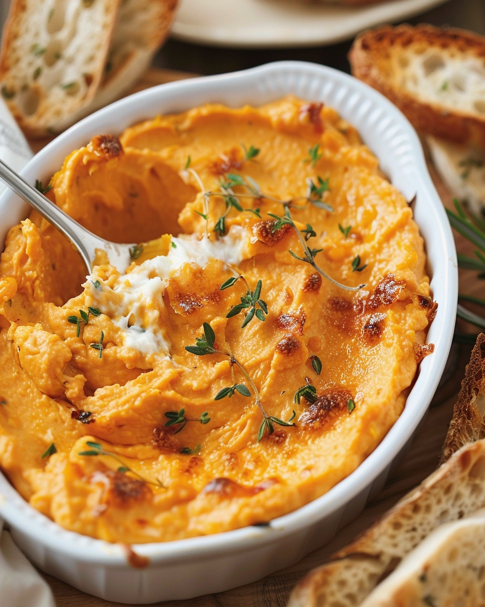 Cheesy Butternut Squash Dip