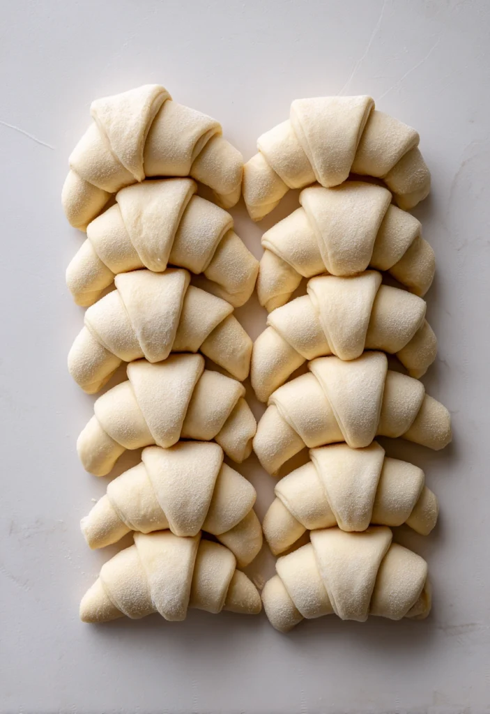 Crescent Roll Breakfast Casserole Process