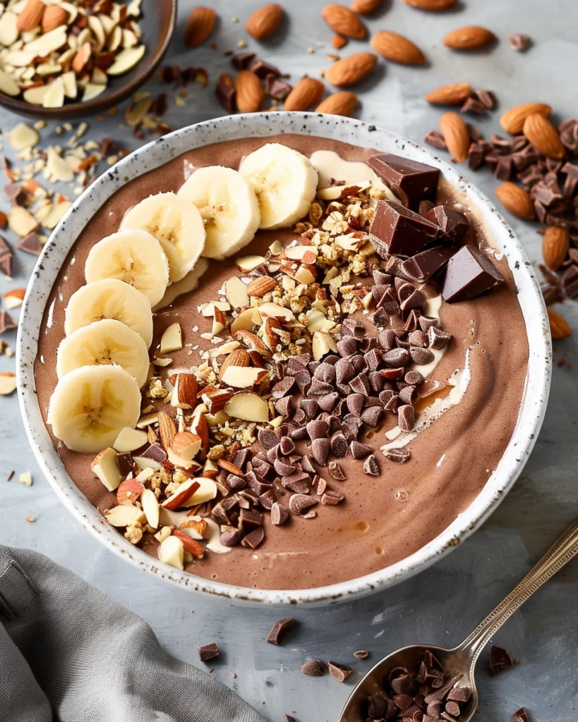 Chocolate Almond Butter Smoothie Bowl
