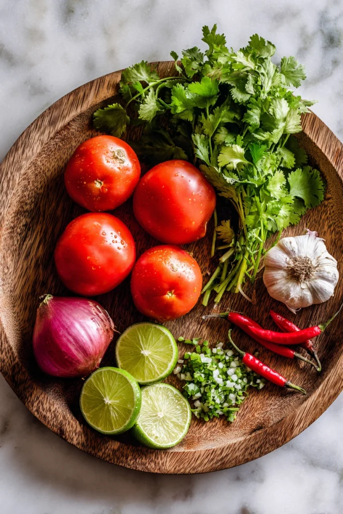 Classic Pico de Gallo Ingredients