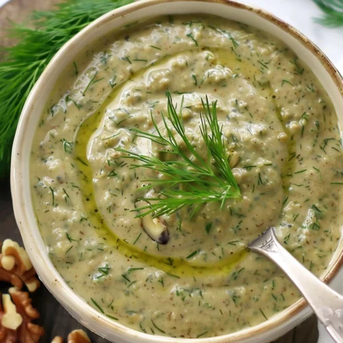 Creamy Dill Walnut Sauce (vegan)