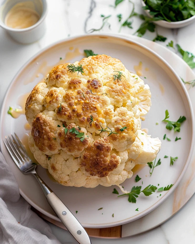 Whole Roasted Cauliflower