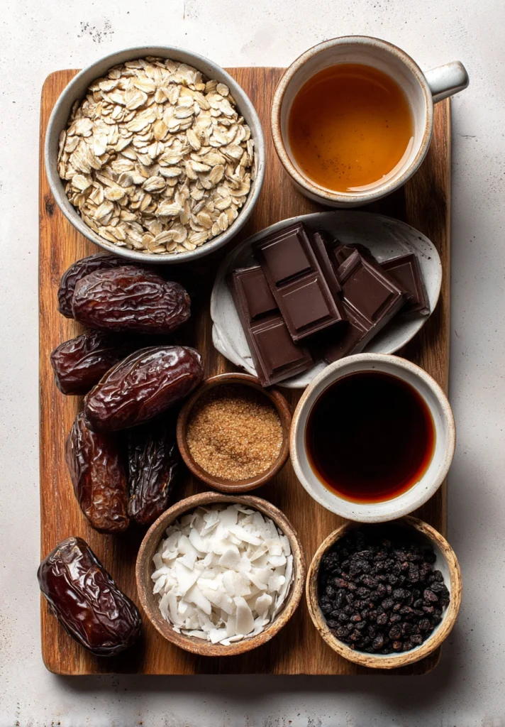 Almond Coconut Date Balls Ingredients