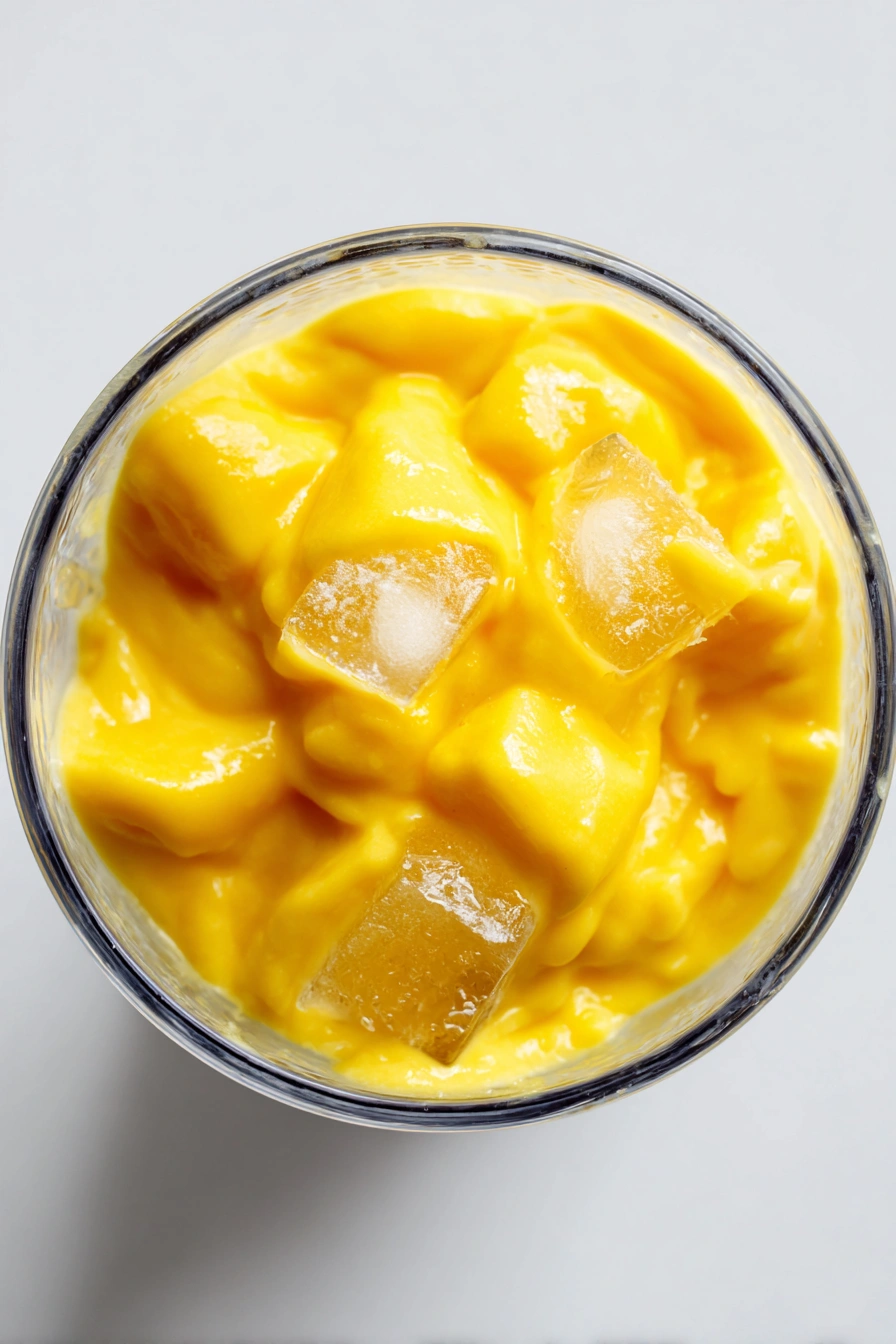 Mango Pineapple Banana Smoothie Process