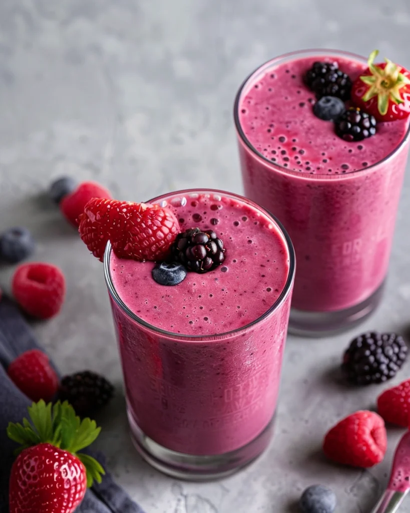 Mixed Berry + Yogurt Smoothie