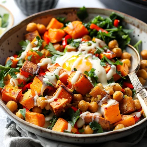 Chickpea & Sweet Potato Breakfast Hash