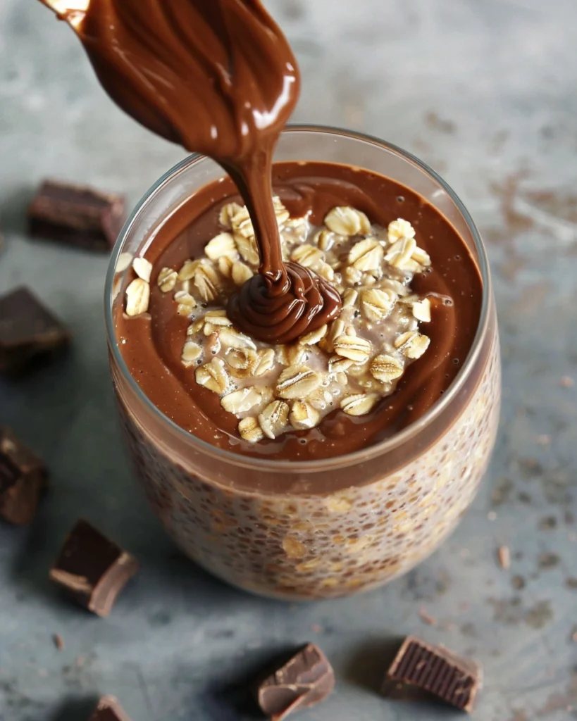 Chocolate Peanut Butter Overnight Oats