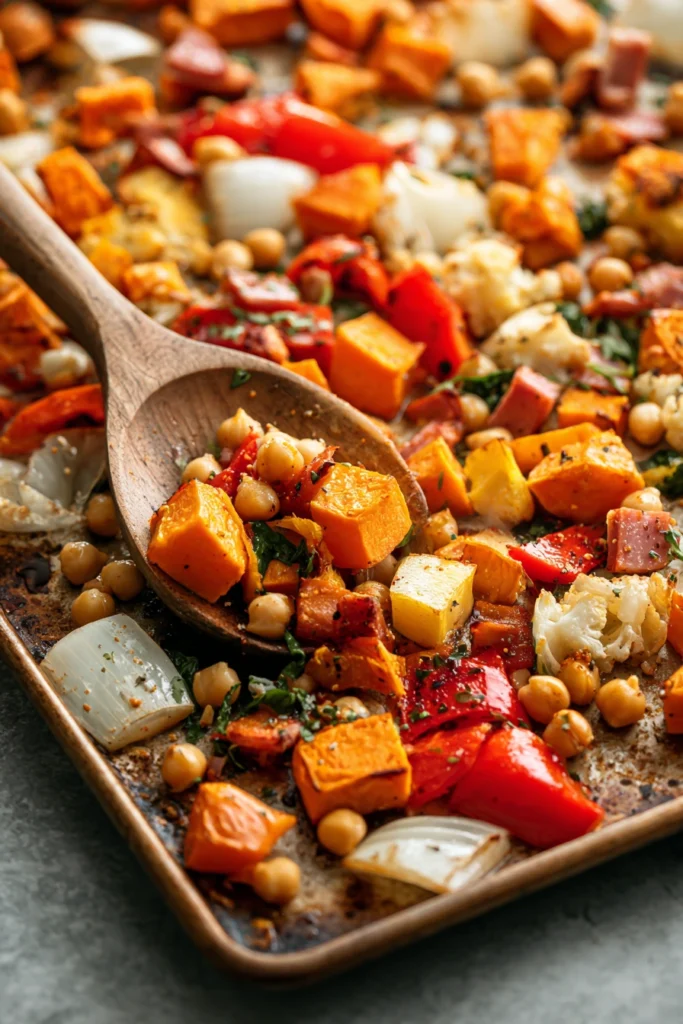 Chickpea & Sweet Potato Breakfast Hash Process