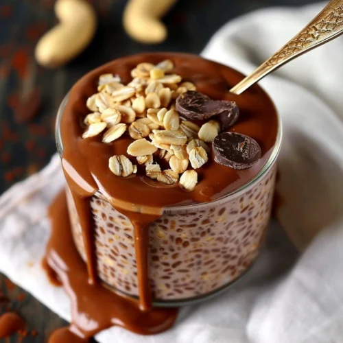 Chocolate Peanut Butter Overnight Oats