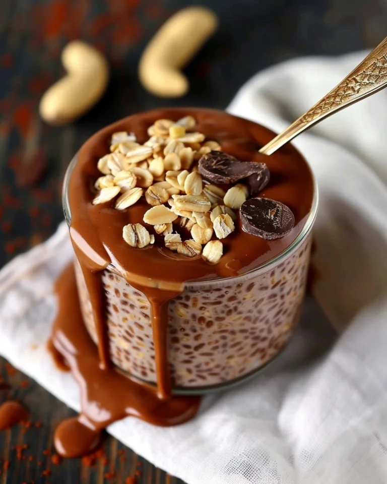 Chocolate Peanut Butter Overnight Oats