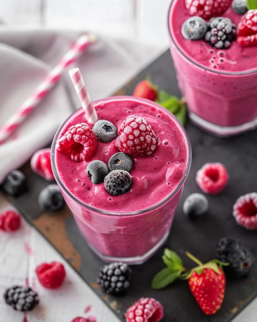 Mixed Berry + Yogurt Smoothie