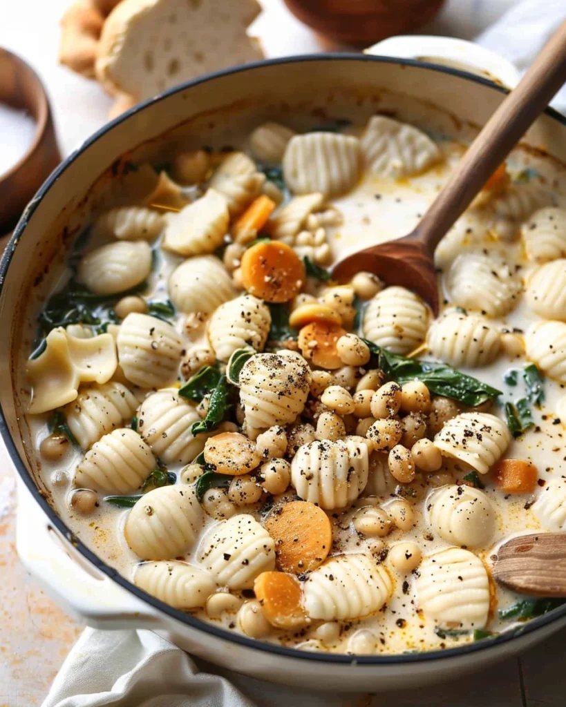 Olive Garden Vegan Gnocchi Soup Process