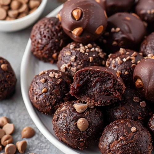 No Bake Brownie Bites