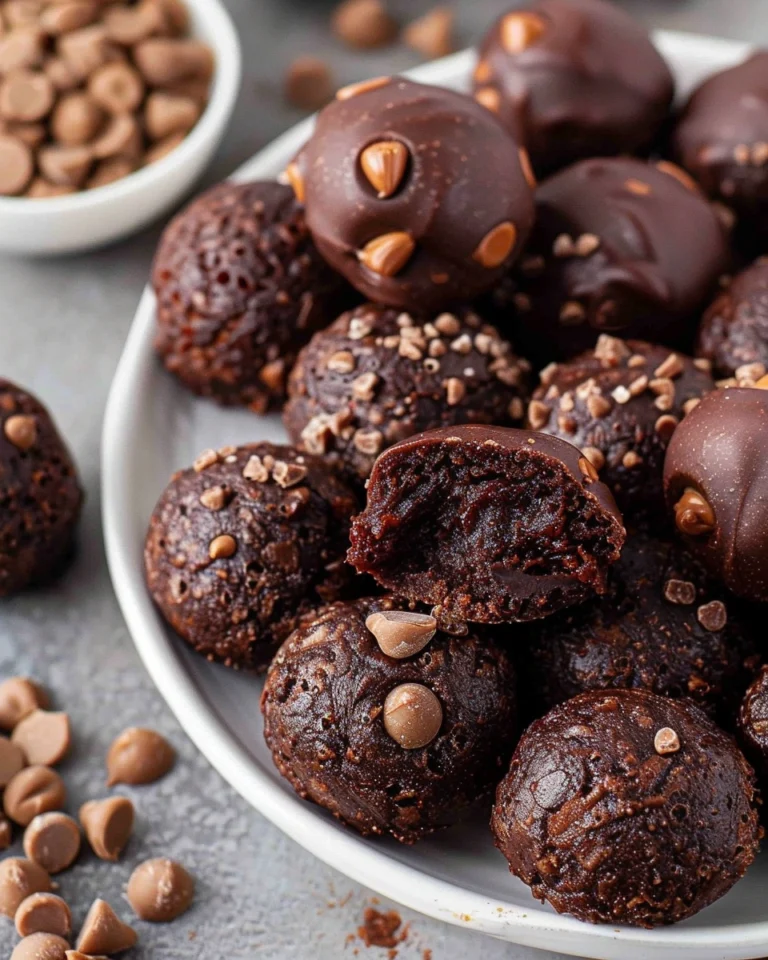 No Bake Brownie Bites