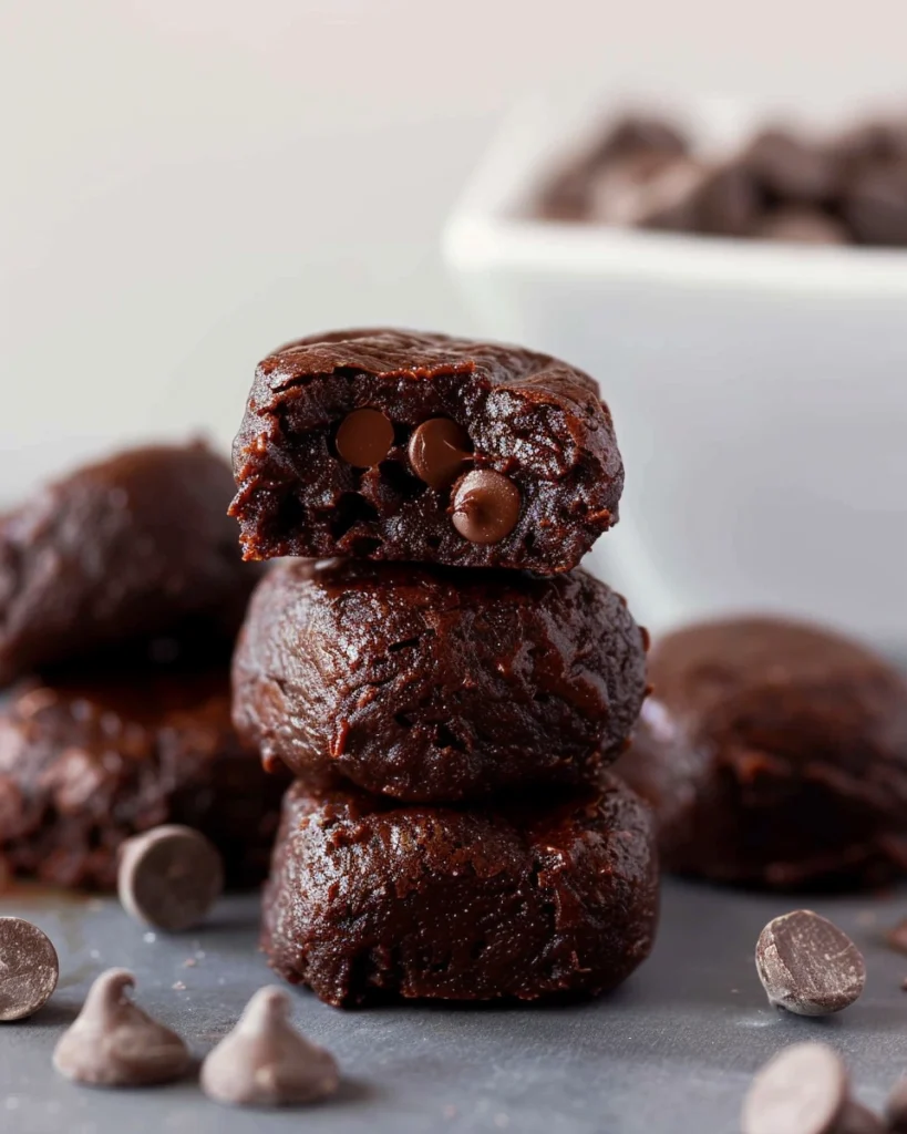 No Bake Brownie Bites