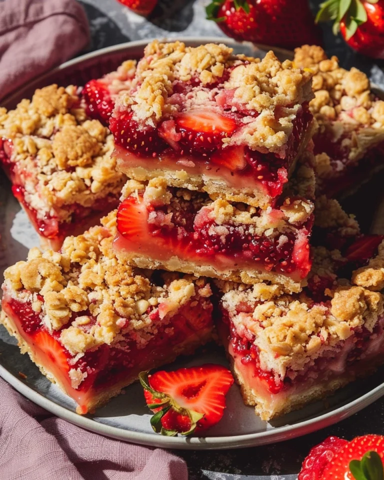 Strawberry Crumble Bars