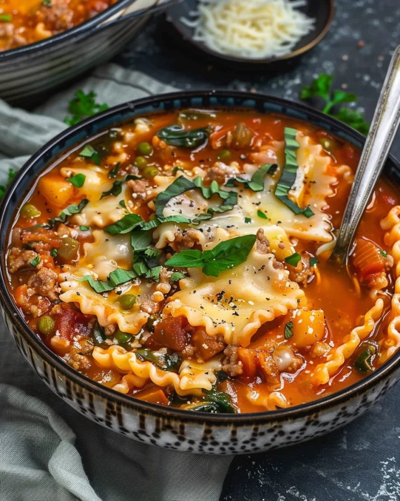 Vegan Lasagna Soup