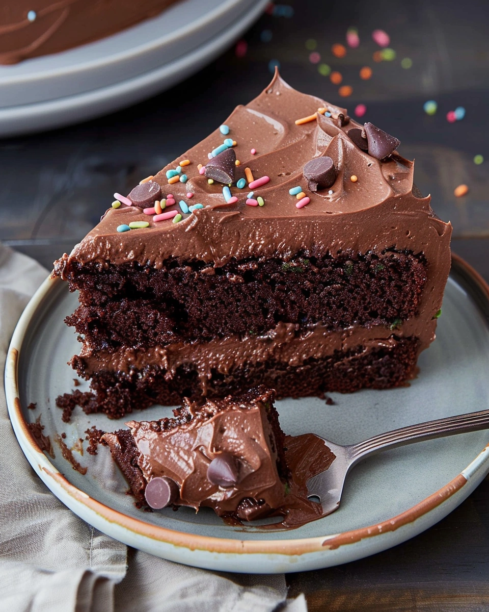 Air Fryer Vegan Chocolate Zucchini Birthday Cake