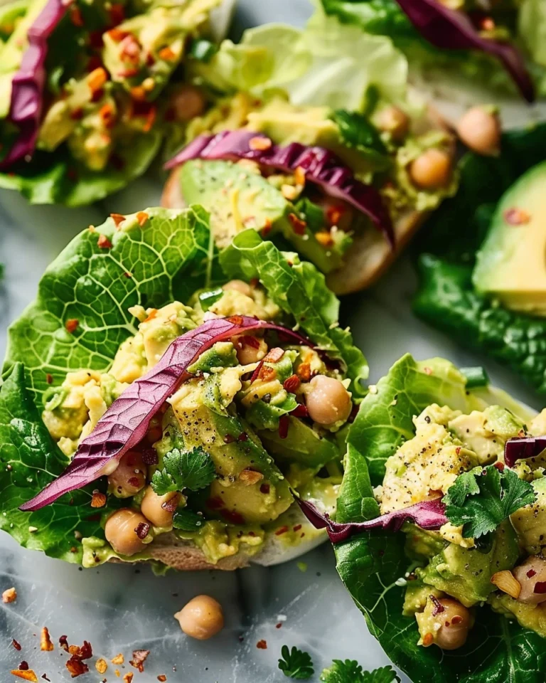 Avocado Chickpea Salad Sandwiches & Lettuce Wraps