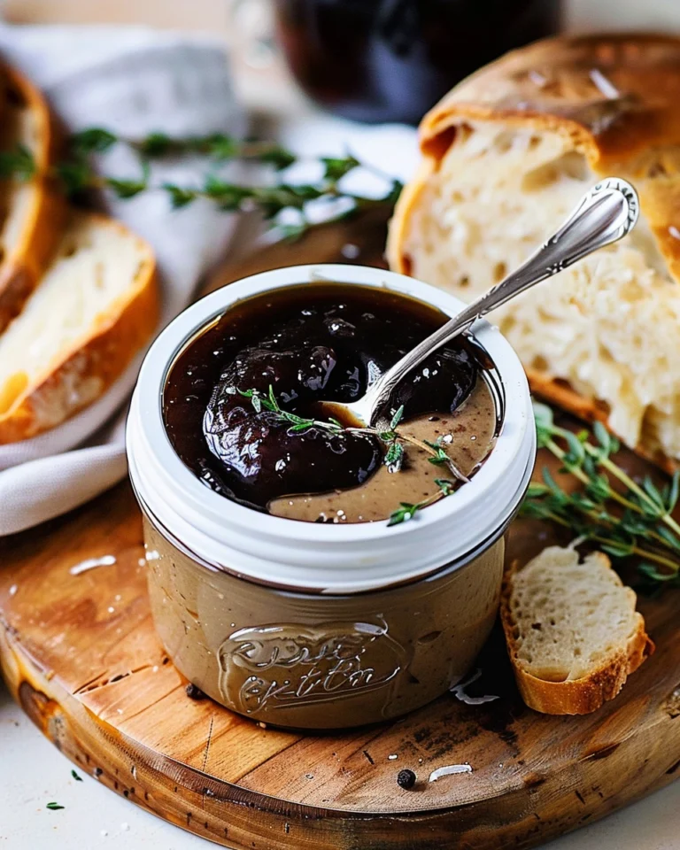 Vegan pâté with balsamic jelly