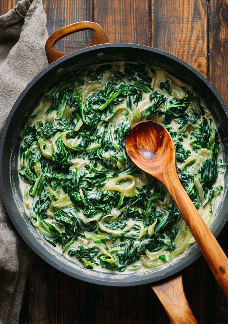 Vegan spinach lasagne