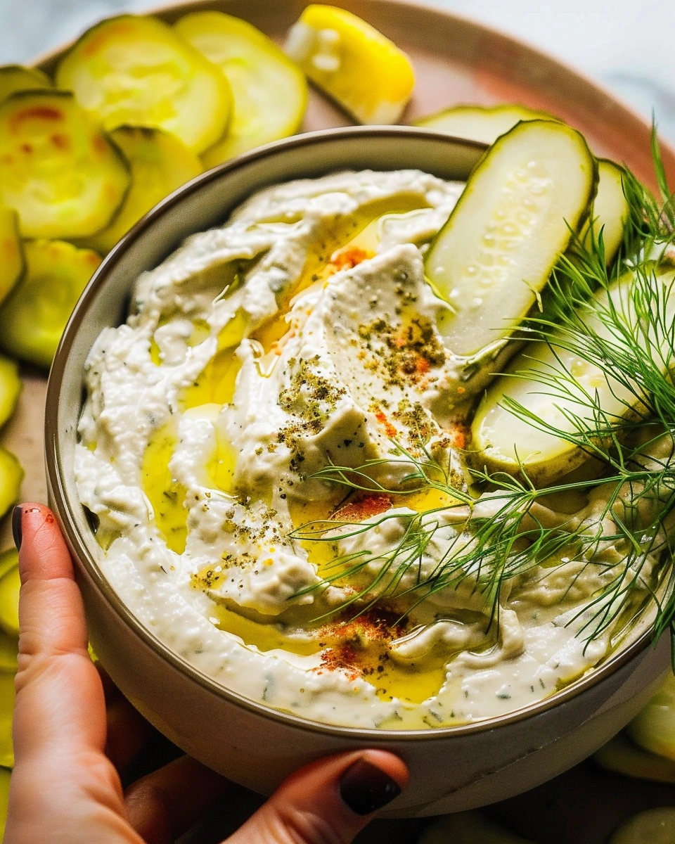 Vegan Dill Pickle Dip