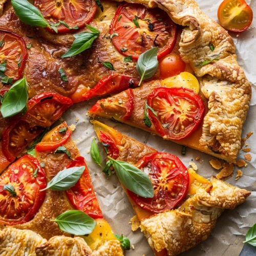 Vegan tomato galette