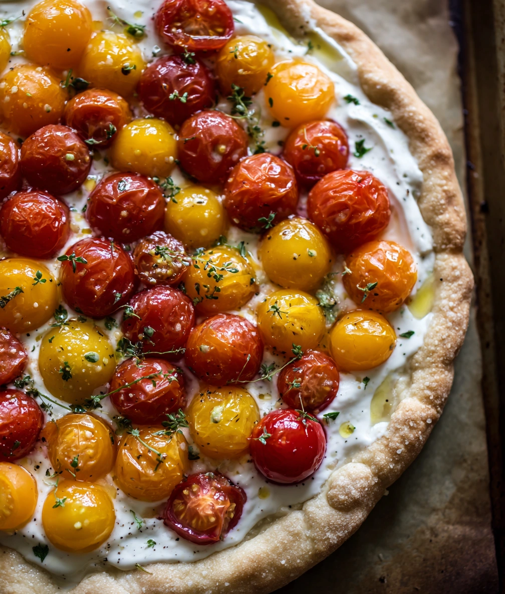 Vegan tomato galette