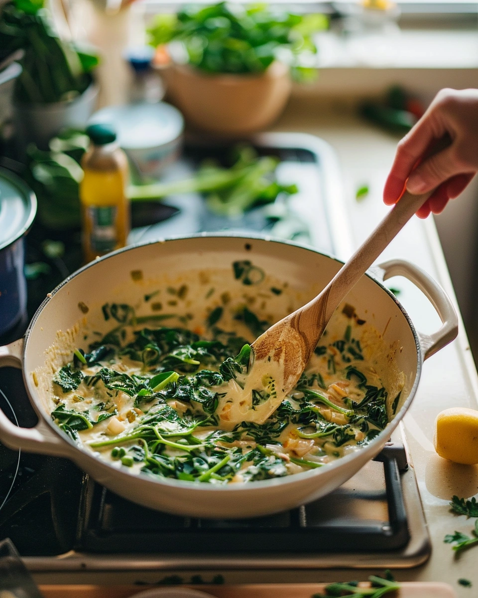 One-Pot Creamy Vegan Greens