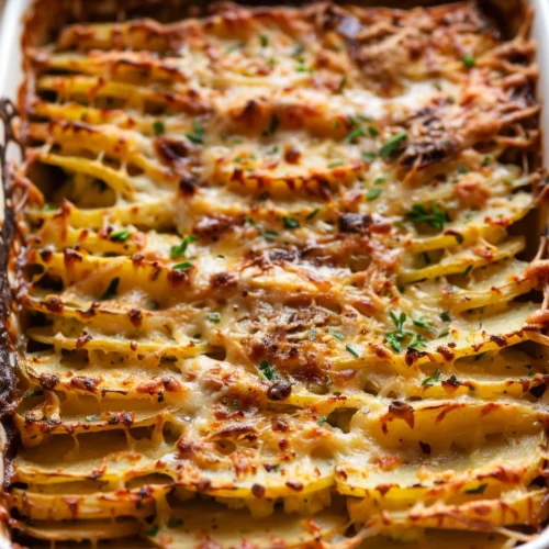 Vegan potato gratin