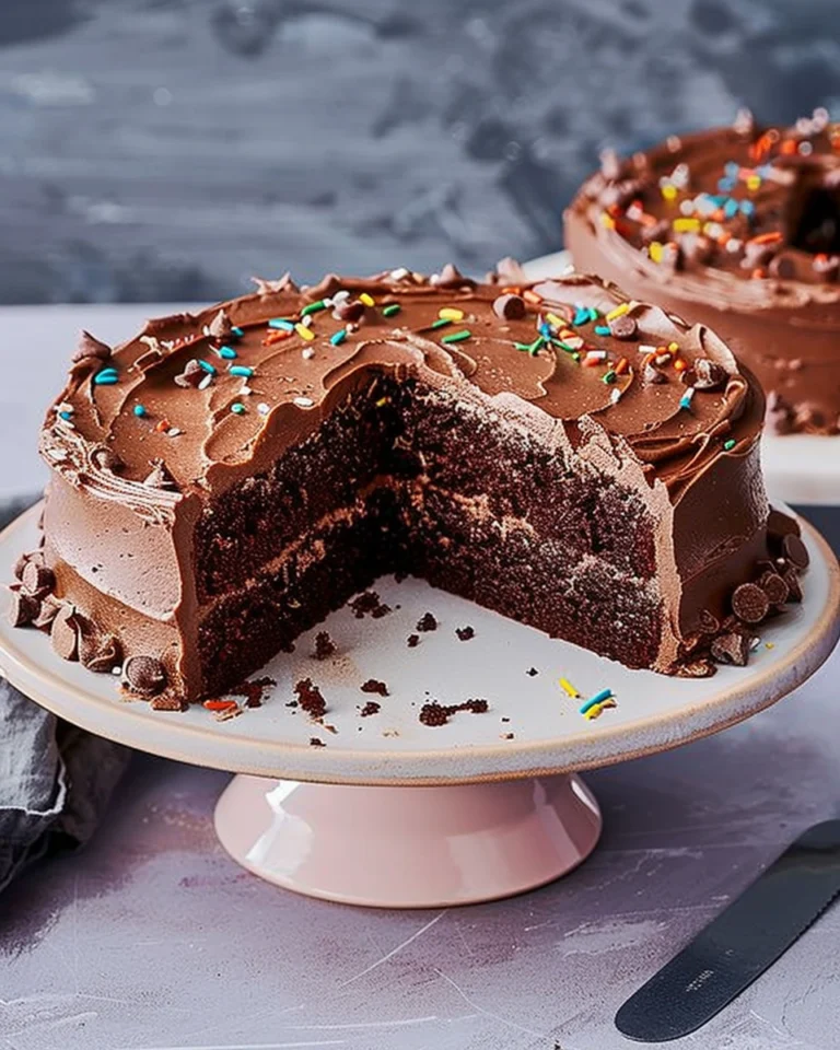 Air Fryer Vegan Chocolate Zucchini Birthday Cake