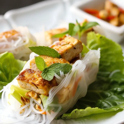 Lemongrass Tofu Fresh Spring Rolls