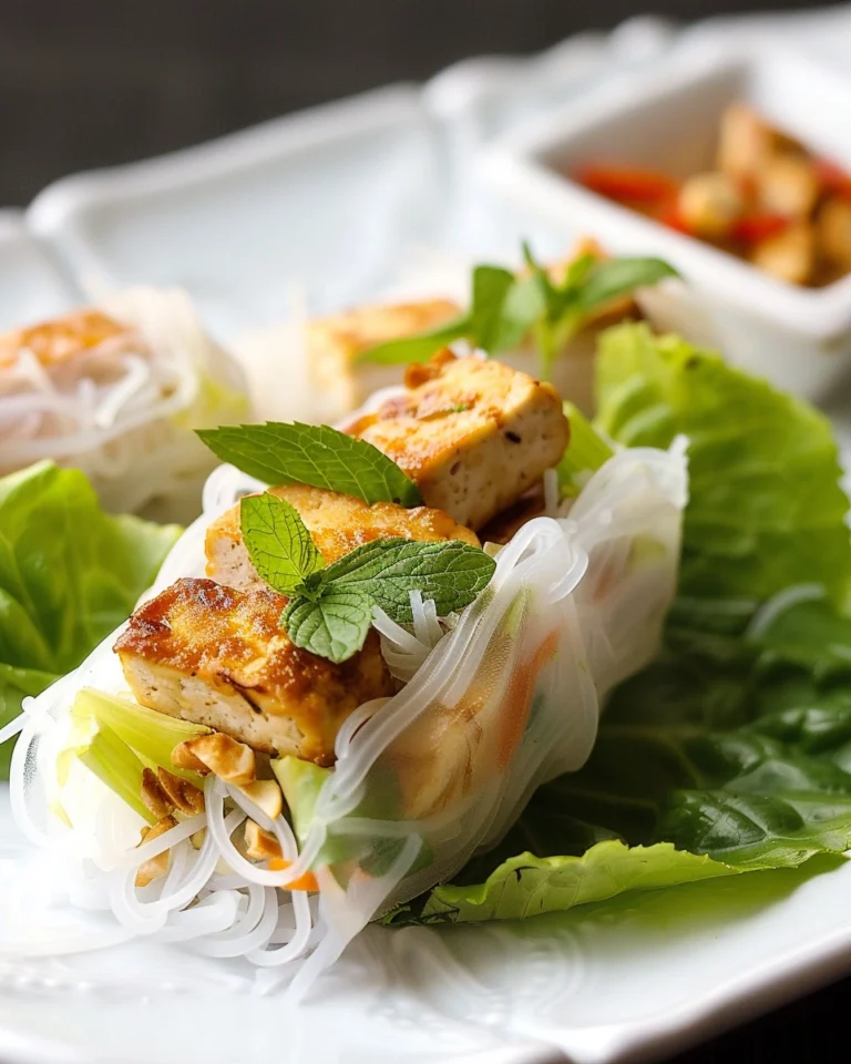 Lemongrass Tofu Fresh Spring Rolls